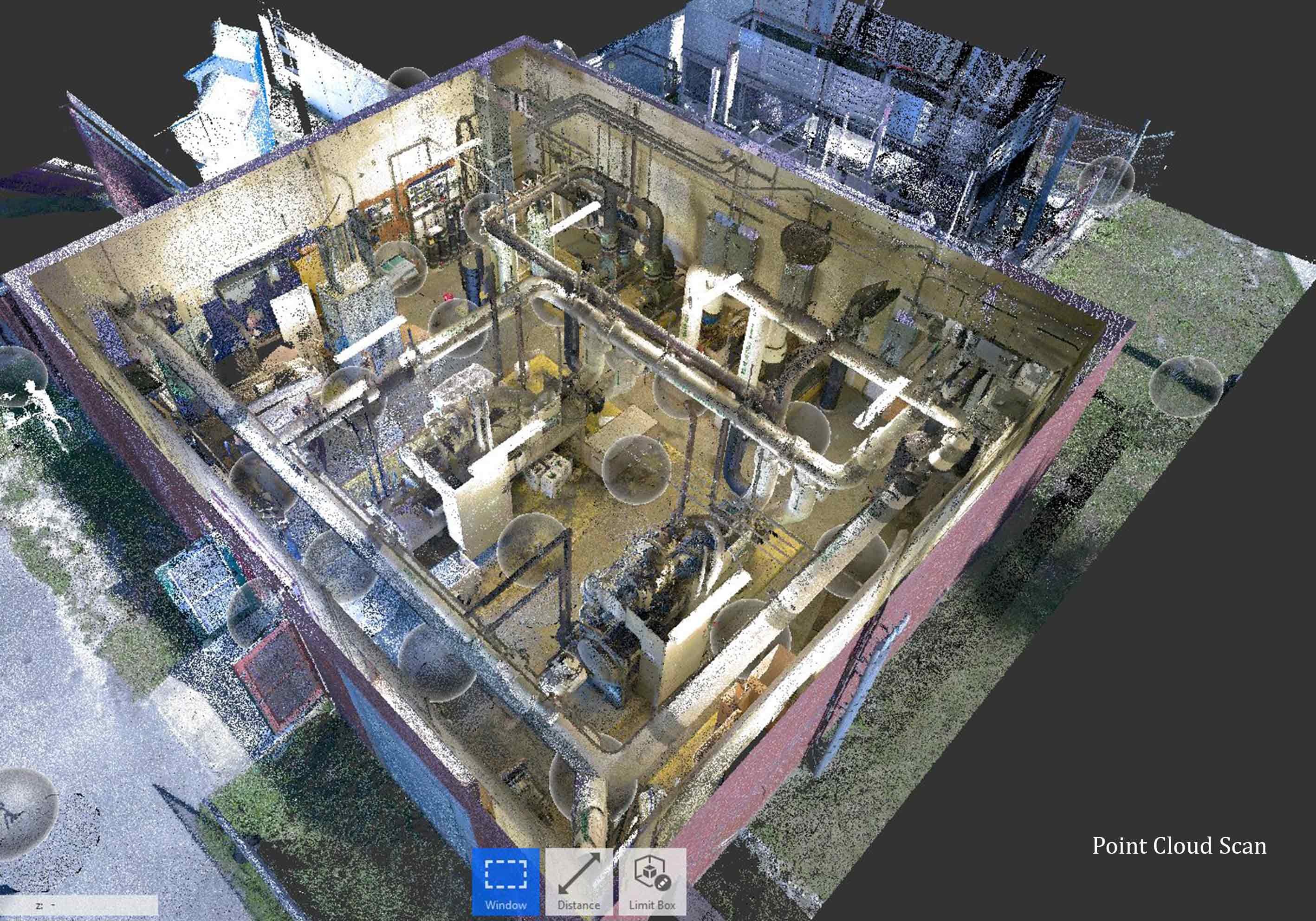 3D BIM model of a mechanical room of a school facility in Florida