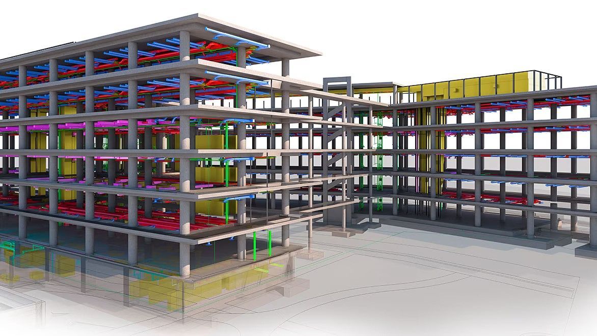 3D BIM MEP Model.