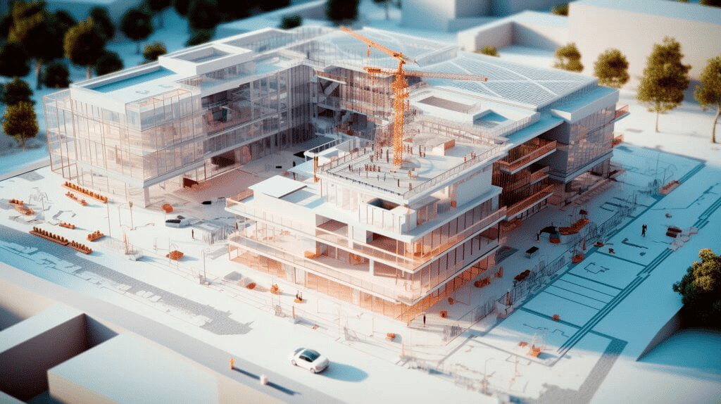3D BIM model illustrating BIM project planning.