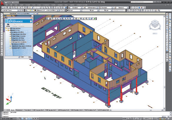 3D BIM model of data center infrastructure.