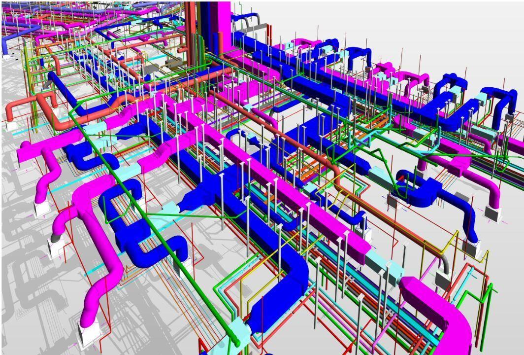 3D MEP modelling structure.