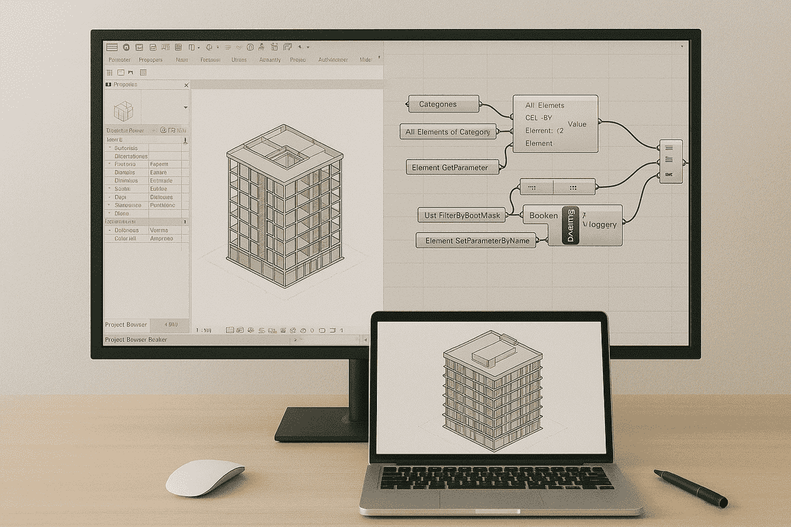 3D building facade model