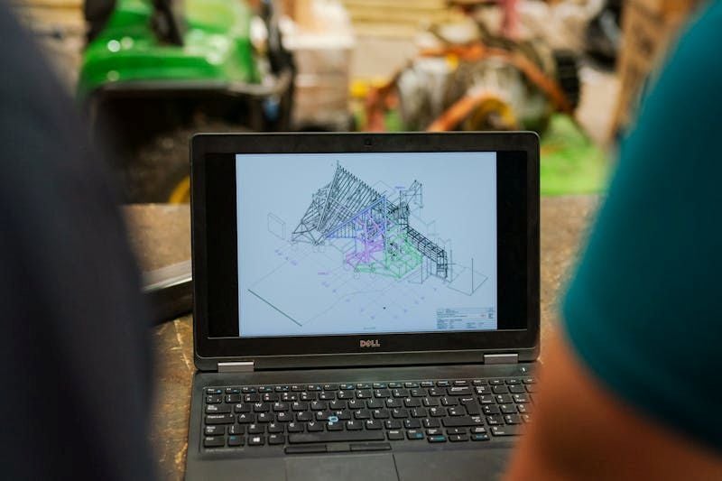 3D building model displayed using PlanGrid 