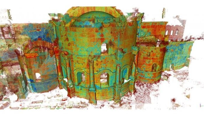 3D documentation of a dilapidated heritage building with the help of 3d laser scanning