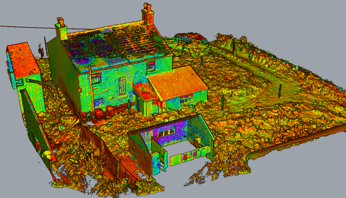 3D laser scanning of a building-1