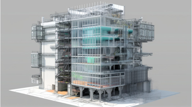 3D model created using BIM Process