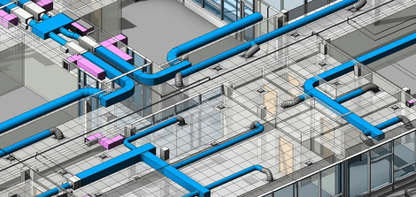 3D model of the HVAC system