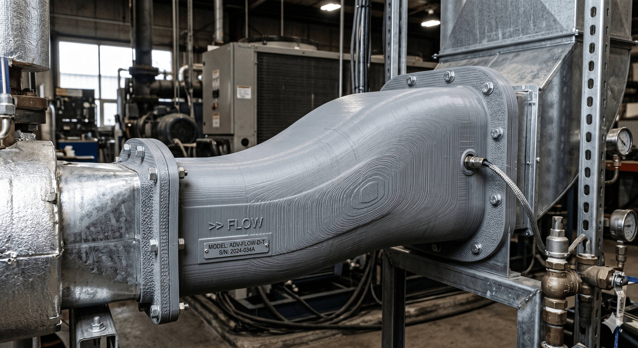 3D printed HVAC airflow design