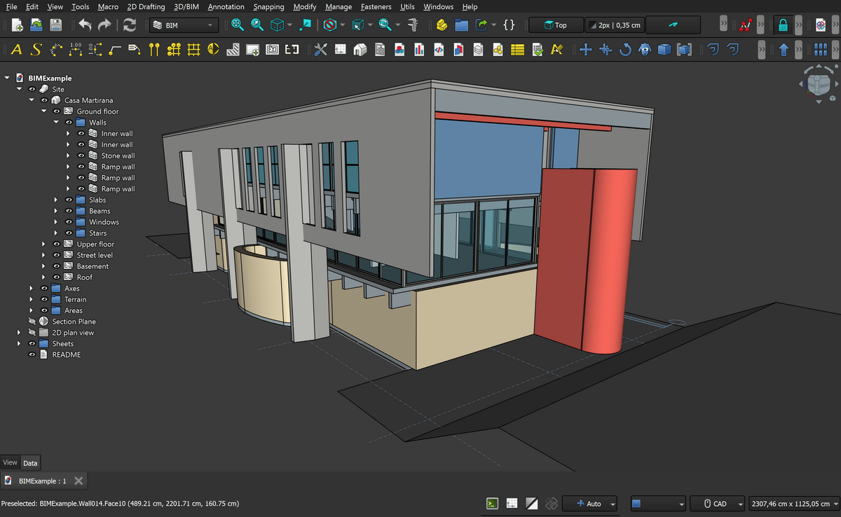 A 3D model made in Navisworks with BIM 360 integration