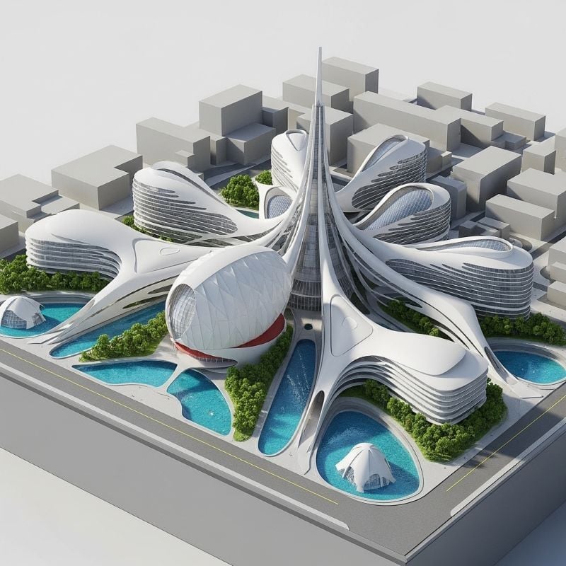A Futuristic Science City Design.