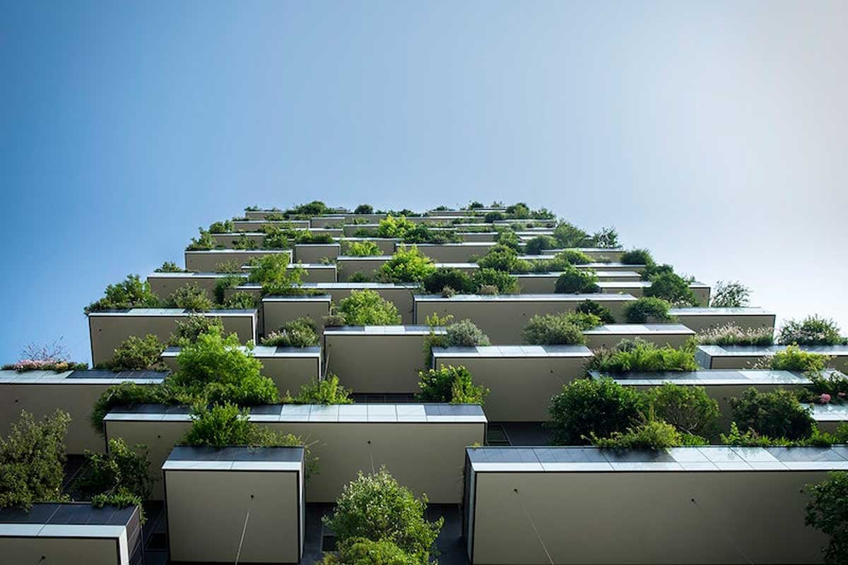 A Sustainable energy-efficient green building.