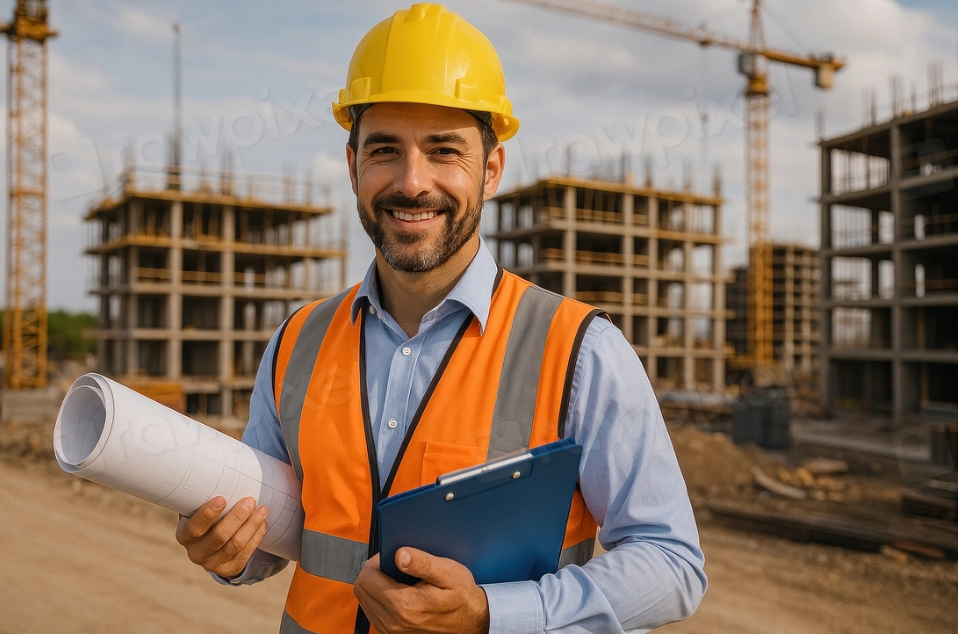 A civil engineer at a construction site in Nashville