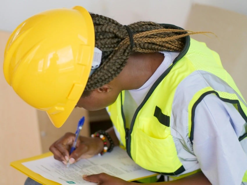 A civil site engineer updating her resume
