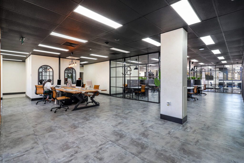A corporate office space