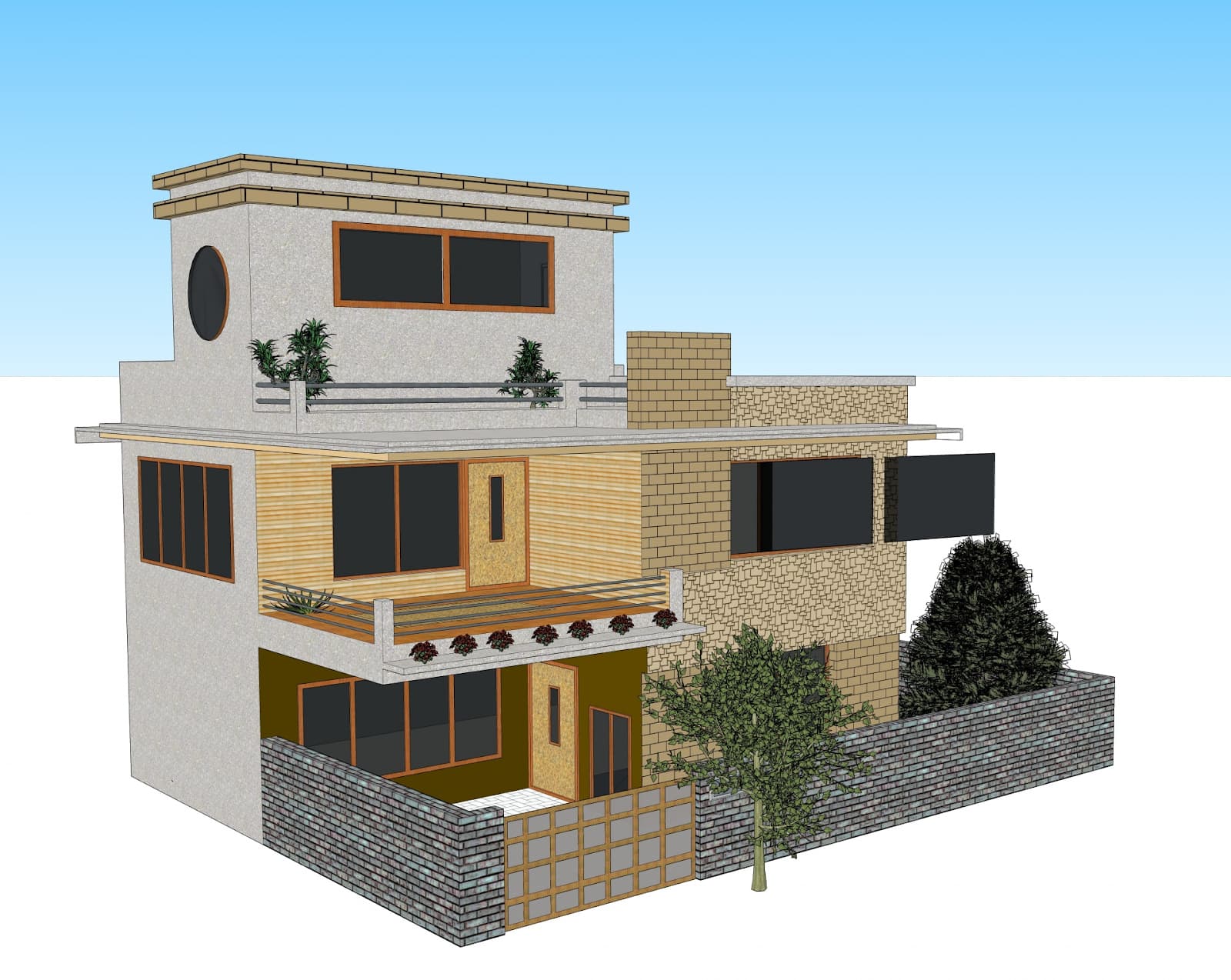 A model of a modern house