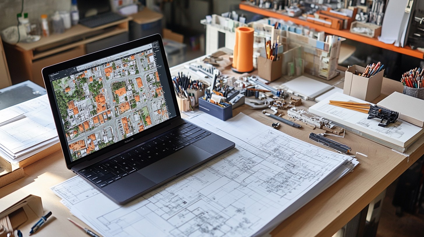 A project managers busy desk