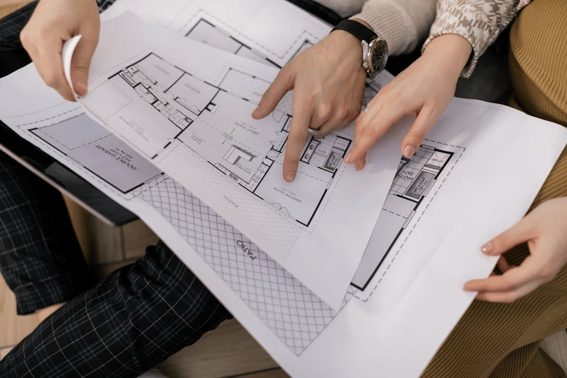 A project plan drawing made with ArchiCAD software