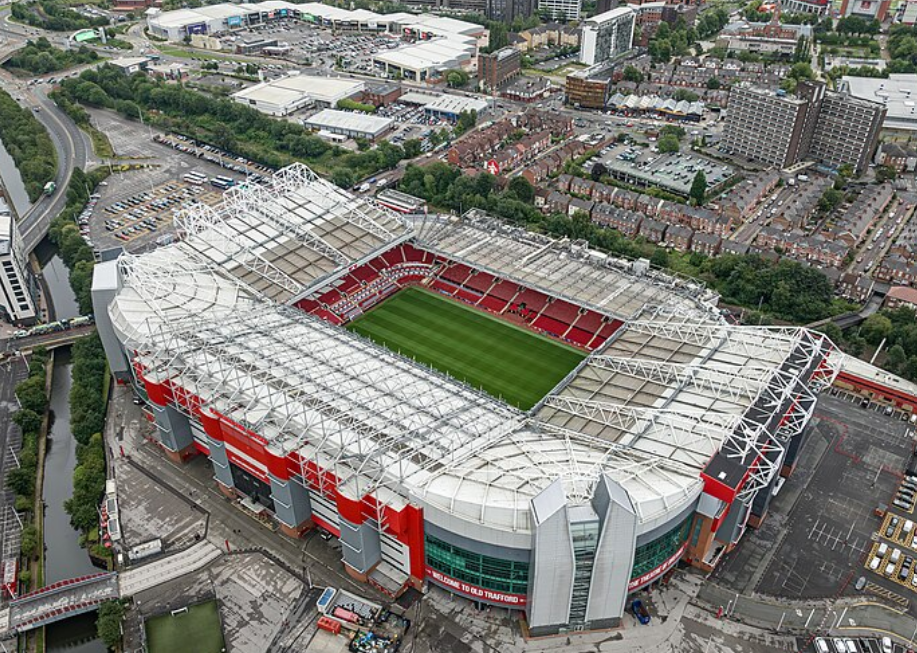 Aerial View of Football Stadium
