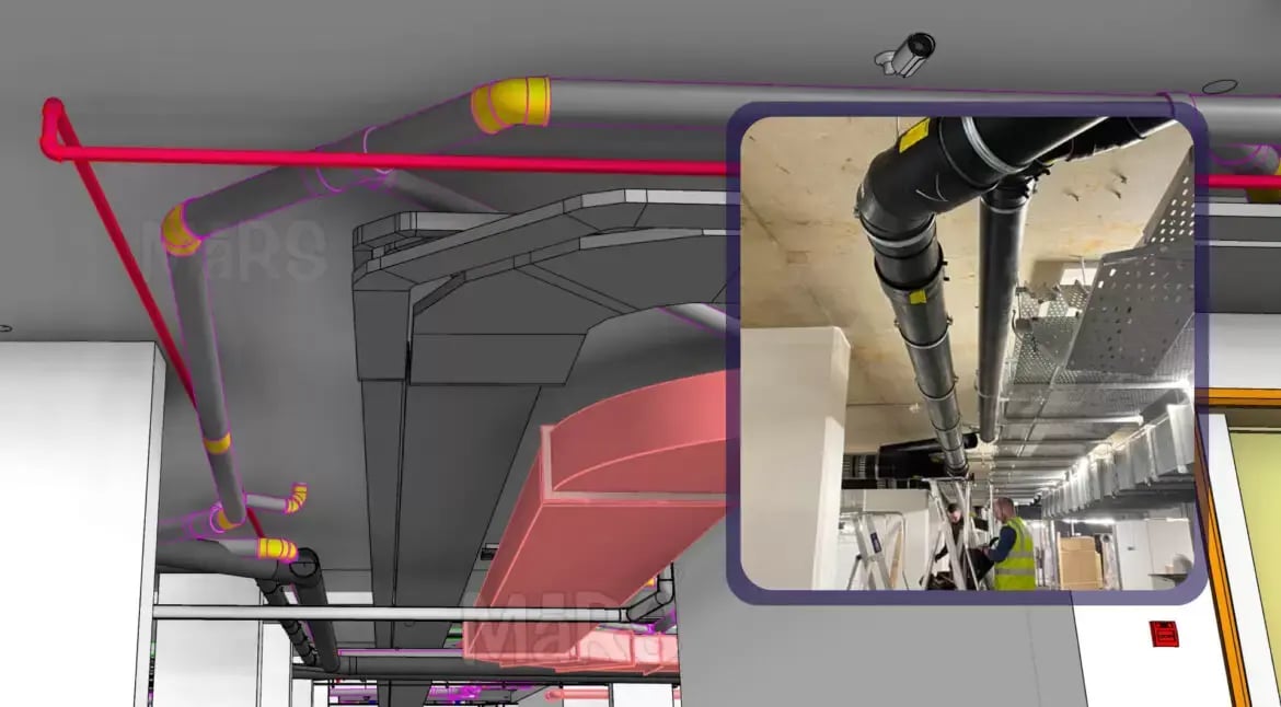 Air conditioning setup in MEP system.