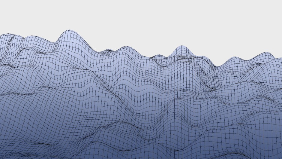 Image of a mesh model created using an algorithmic design modelling tool