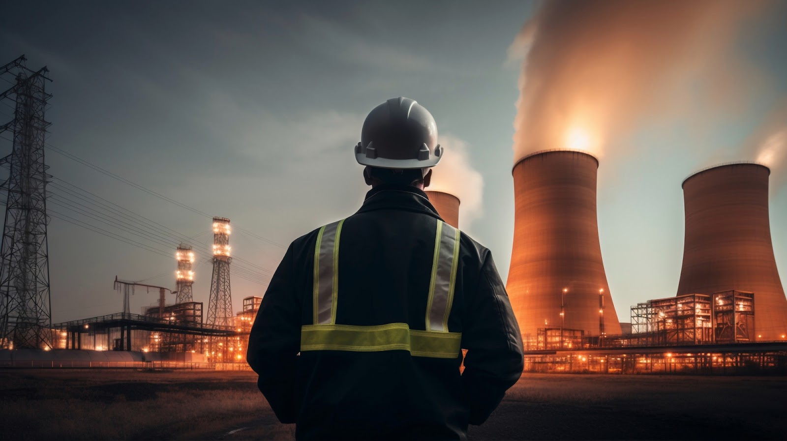 An engineer working at a nuclear power plant