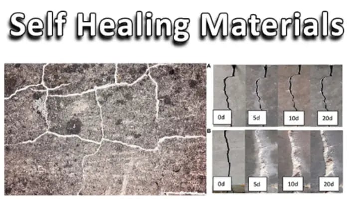 An image of self-healing concrete