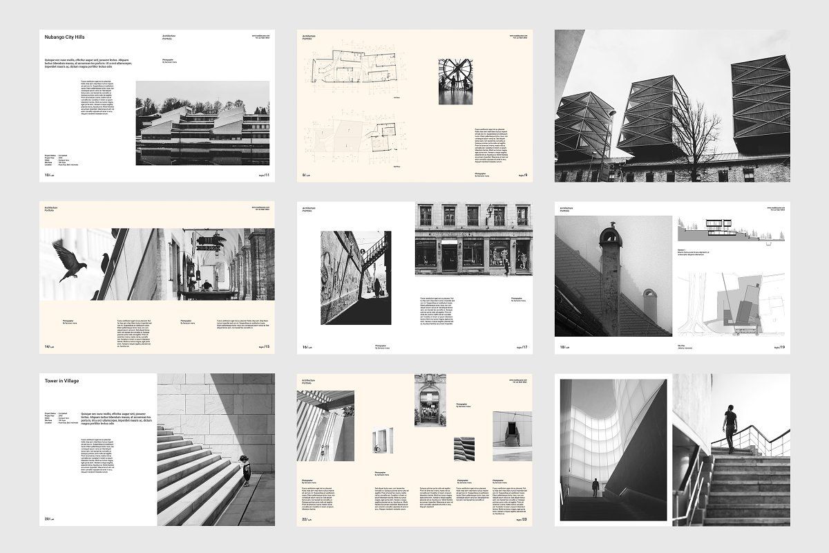 An image representing one of the ideal best portfolio for architects, showing the work of an architect