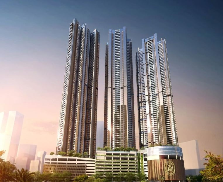 An image showing Piramal Mahalaxmi Towers nearing completion