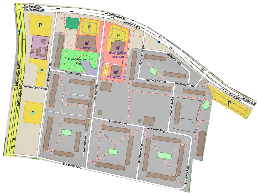 An image showing a site analysis map of the residential area