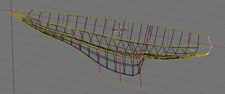 An image showing the Blender3D interface used for parametric design in urban planning tasks
