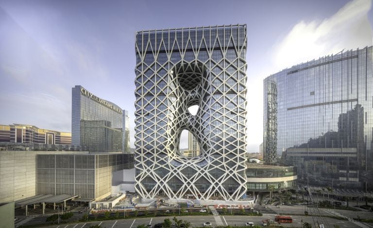 An image showing the Morpheus Hotel in Macau, representing a varied architectural design model created through computational tools