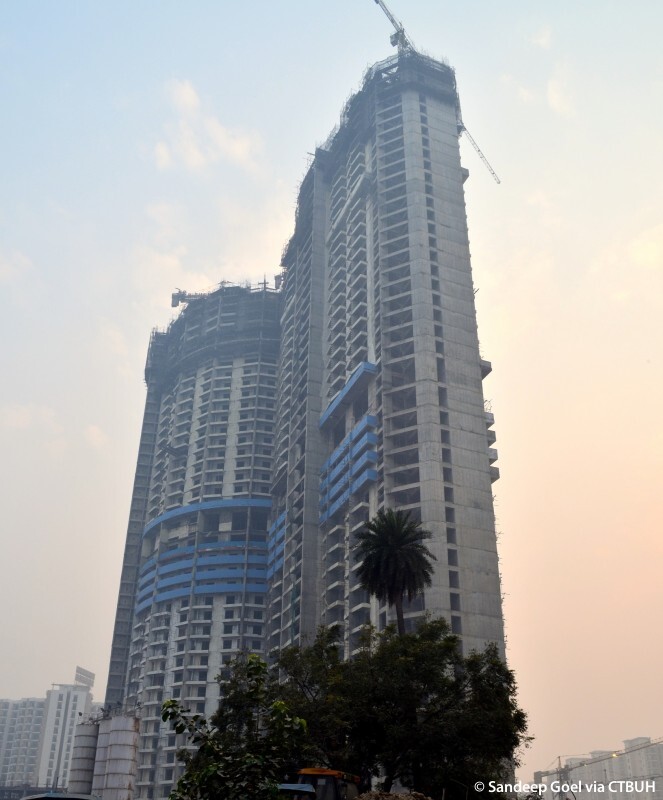 An image showing the North Eye building in India which stands tall while featuring contemporary architecture.
