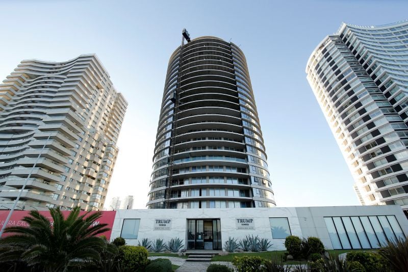 An image showing the Punta del Este Trump Tower, which is among the 15 towers and is in Uruguay