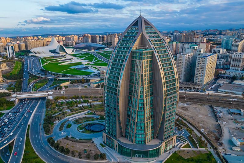 An image showing the Trump International Hotel & Tower which is located in Baku, Azerbaijan