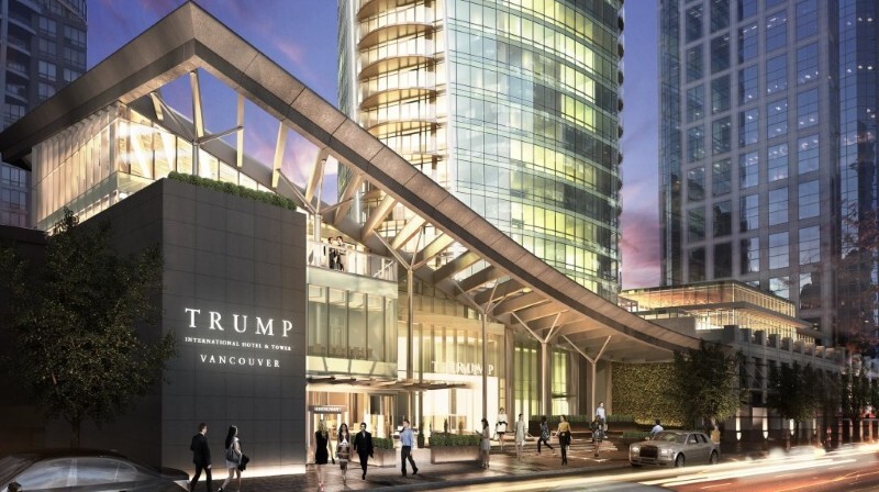 An image showing the Trump International hotel & tower, which is located in Vancouver, Canada