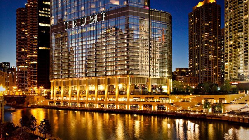 An image showing the Trump towers Chicago, which is among the famous towers built by Trump-1