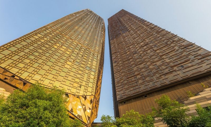 An image showing the double Trump Towers in Mumbai within the Maharashtra State in India