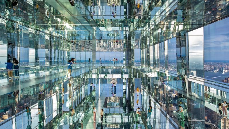 An image showing the interior of the observation deck of the Summit One Vanderbilt in NYC