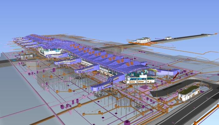 Application of BIM on a large-scale project