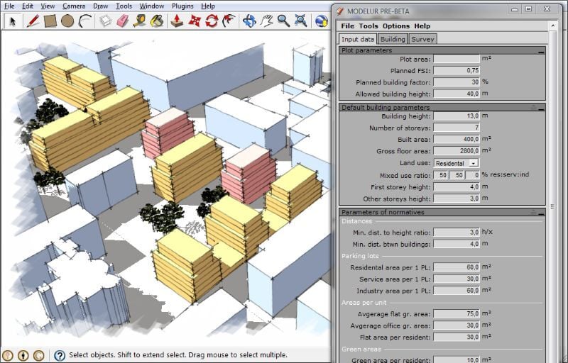 Architectural model showing precise element alignment.