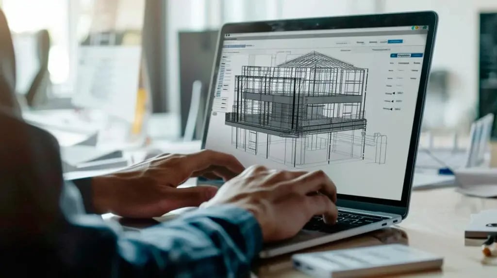 BIM Architect working on a plan using Autodesk Revit