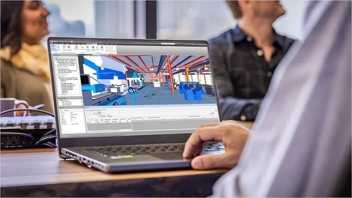 BIM Architect working on a project in a laptop