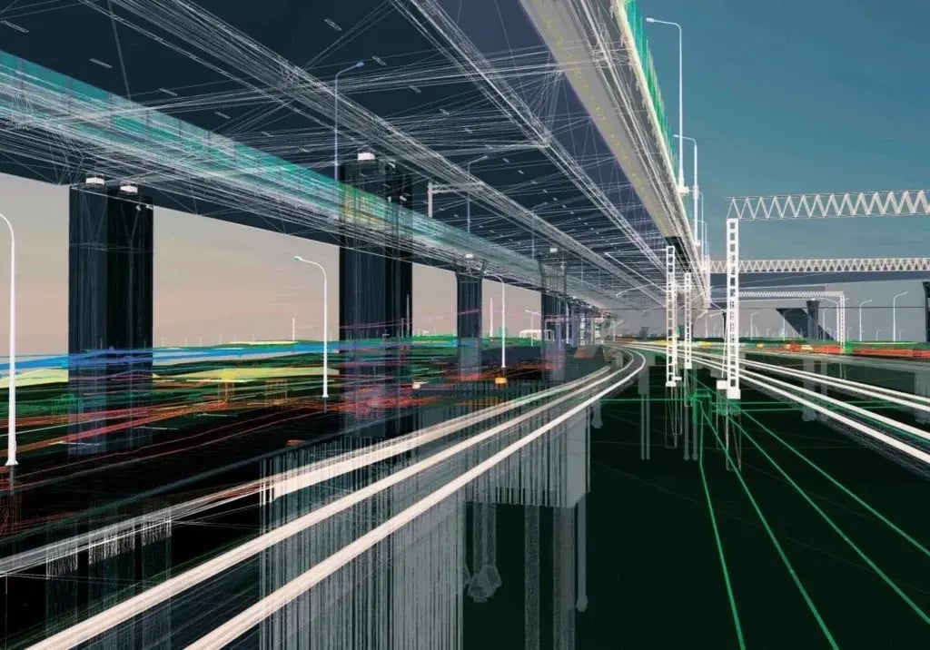 BIM and digital construction used for highway construction