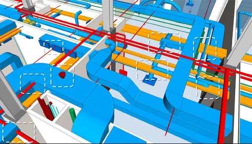 A BIM workspace has the ability to detect clashes within the components reducing errors in execution