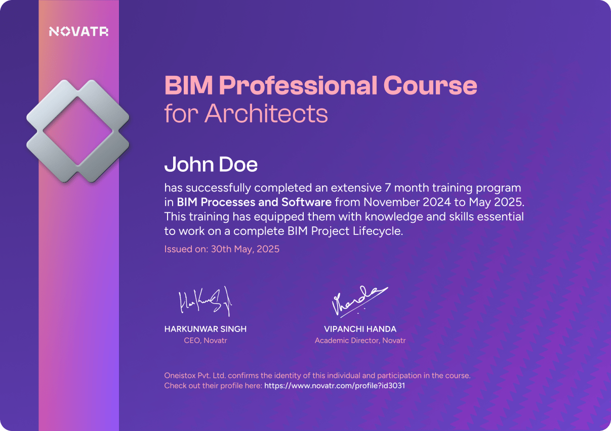 BIM for Architects Cerificate