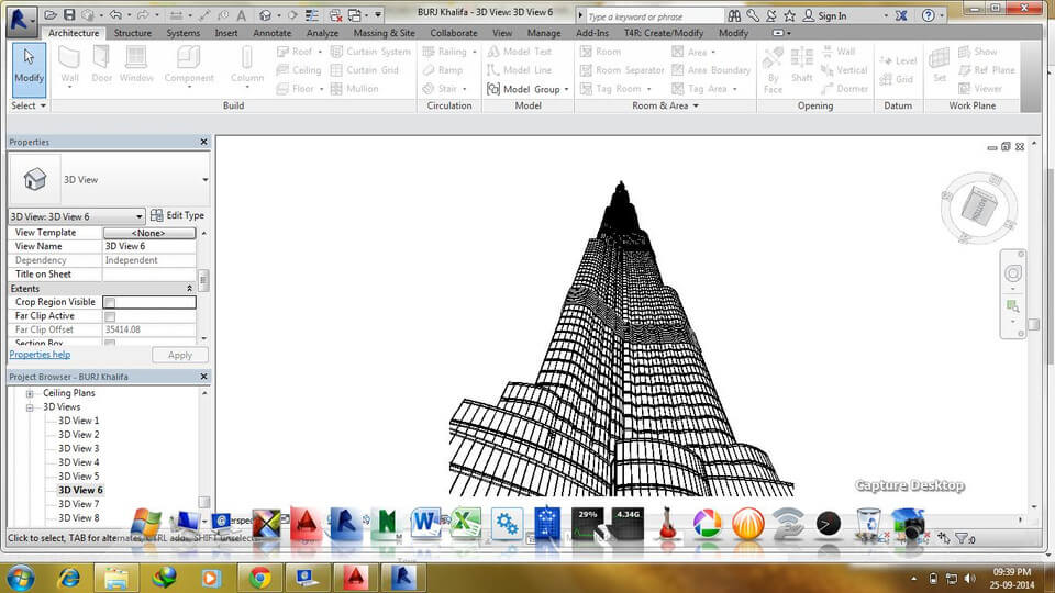 BIM model of Burj Khalifa