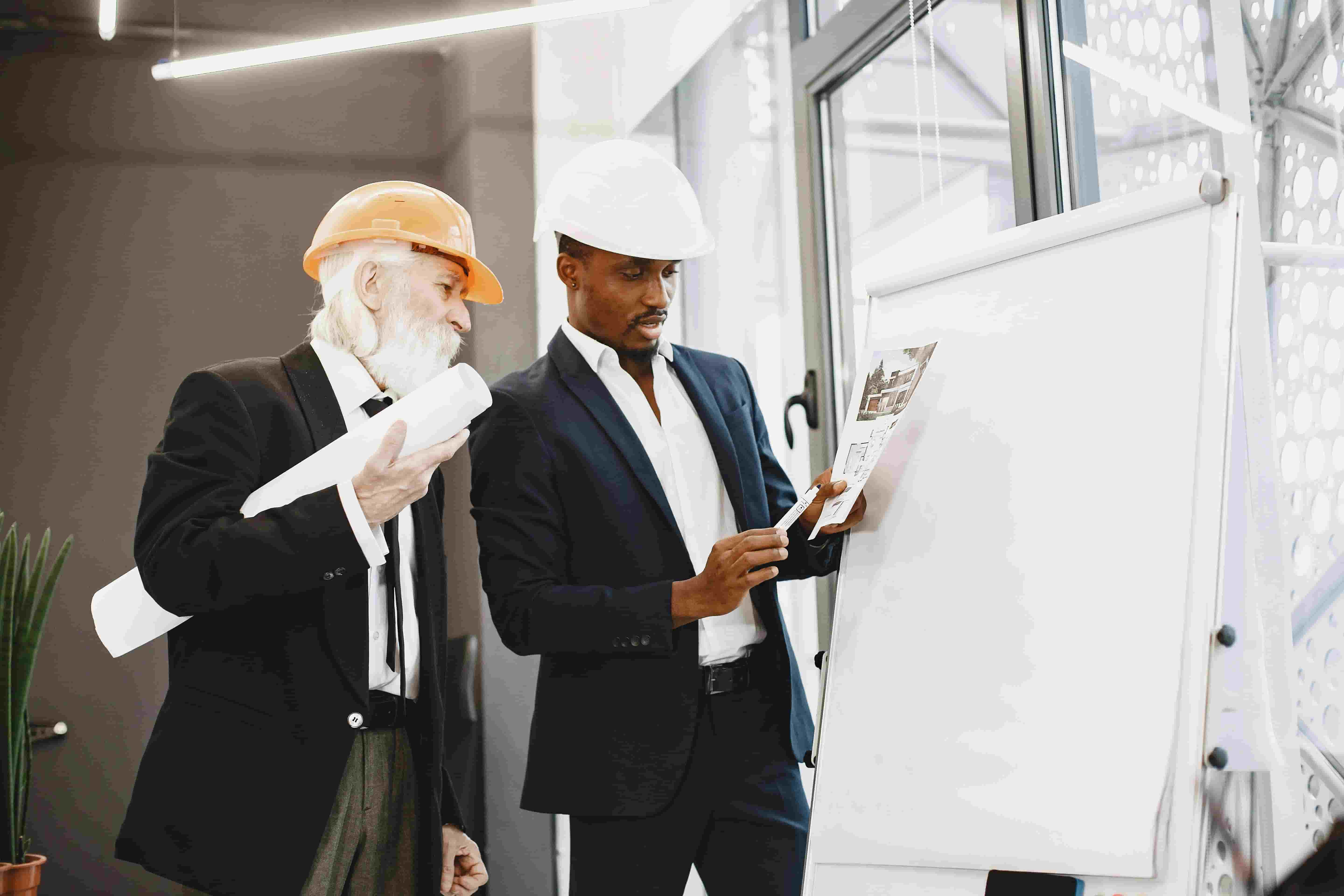 BIM modelers going through an image representation of a project