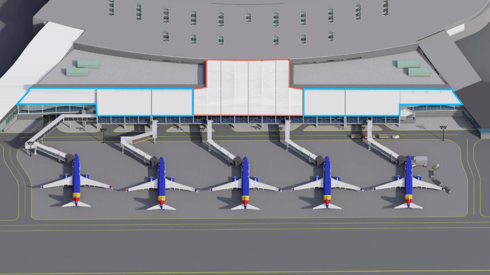 BWI Concourse A B Connector and Baggage Handling System, Maryland