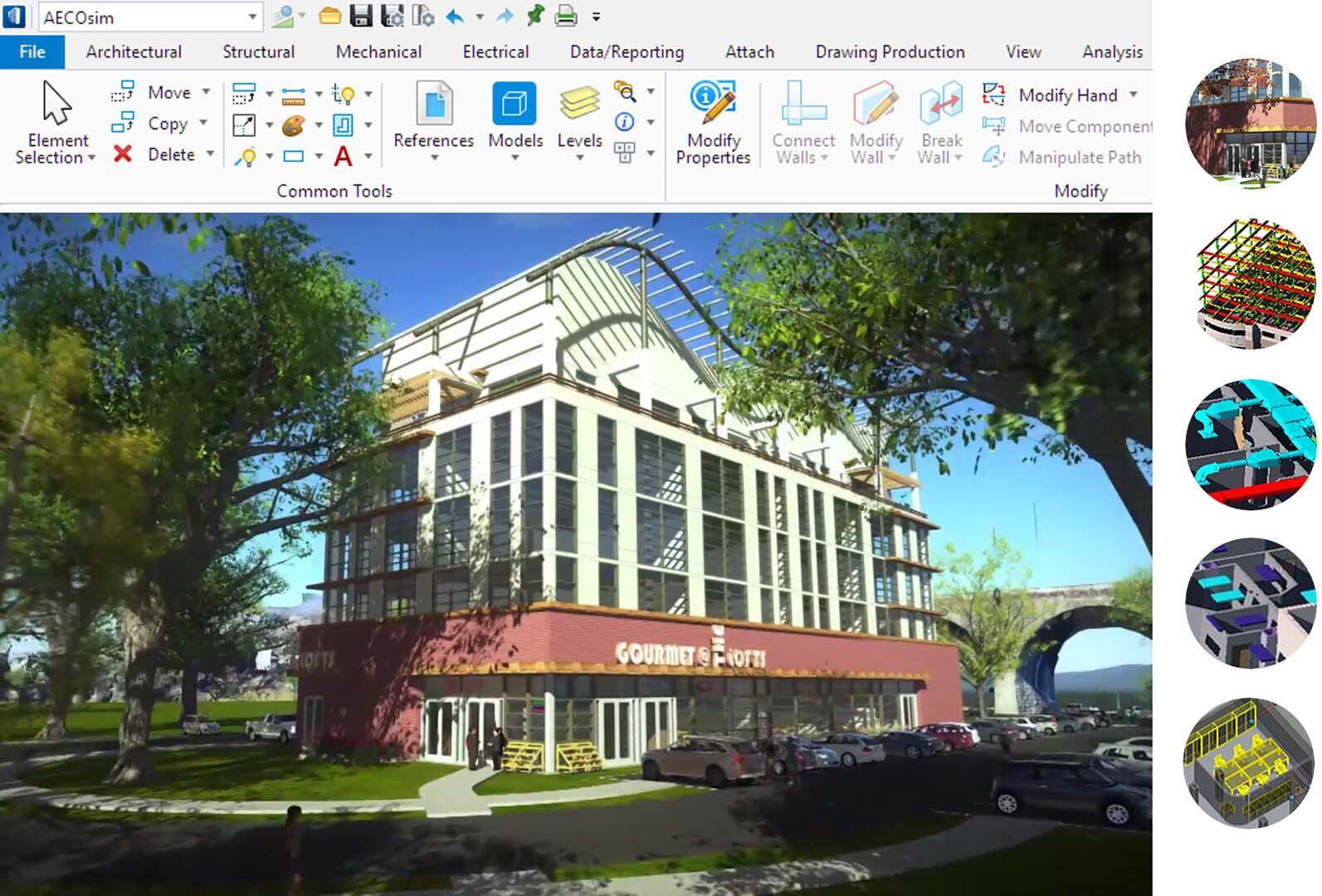 Bentley’s AECOsim Building Designer model