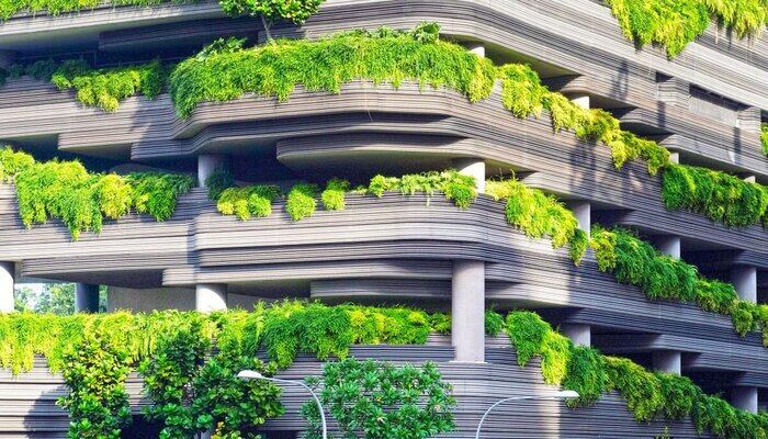 Biophilic building with eco-friendly design